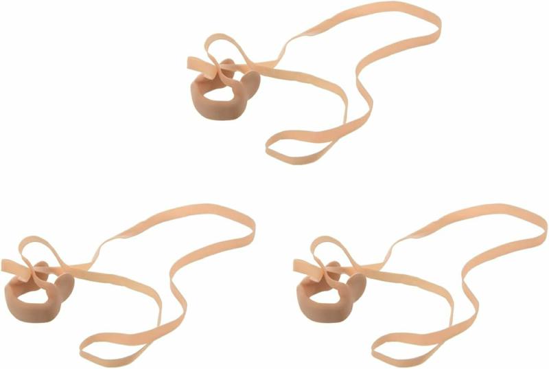 Nenäklipsit | 3X Beige Elastinen Kuminen Nenäklipsi Suojus Uimiseen Nenäklipsit Nenäklipsit